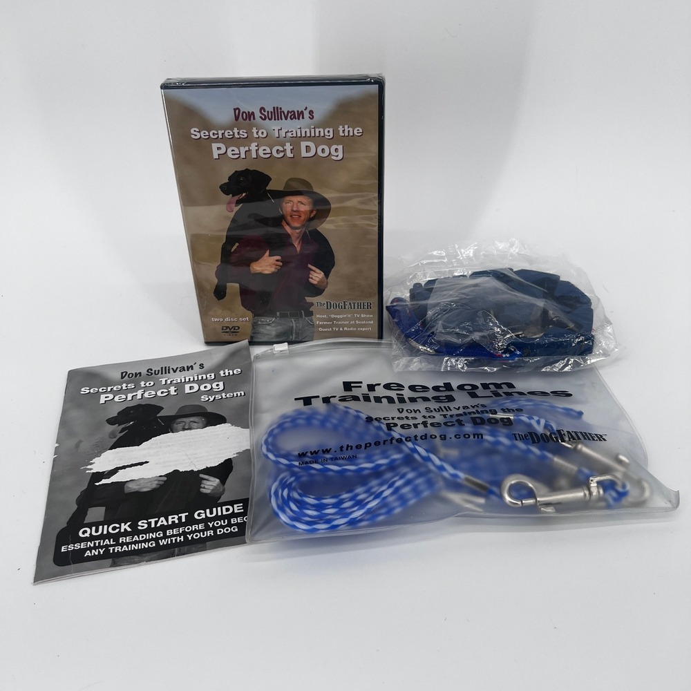 Don Sullivans Secrets to Training Perfect Dog PKG DVD-Guide-Training Line-Collar